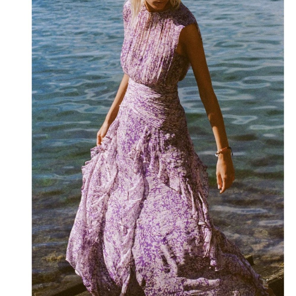 Shona Joy Aurier Round Neck Sleeveless Maxi Dress